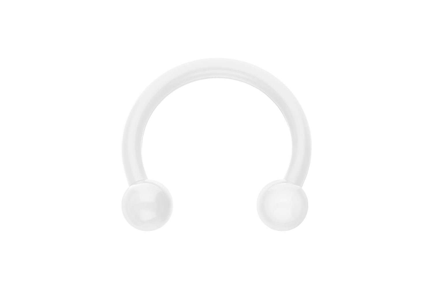 Acryl Hufeisenring Piercing flexibel UNIFARBEN